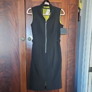 Marc New York Black Sleeveless Midi Dress